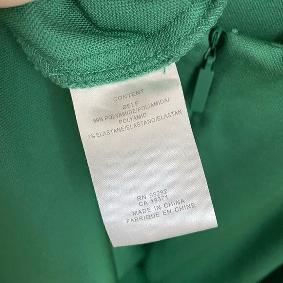 NWT TIBI Green Pique Knit ASTOR Corset Back Cutout Midi Dress - Picture 12 of 12